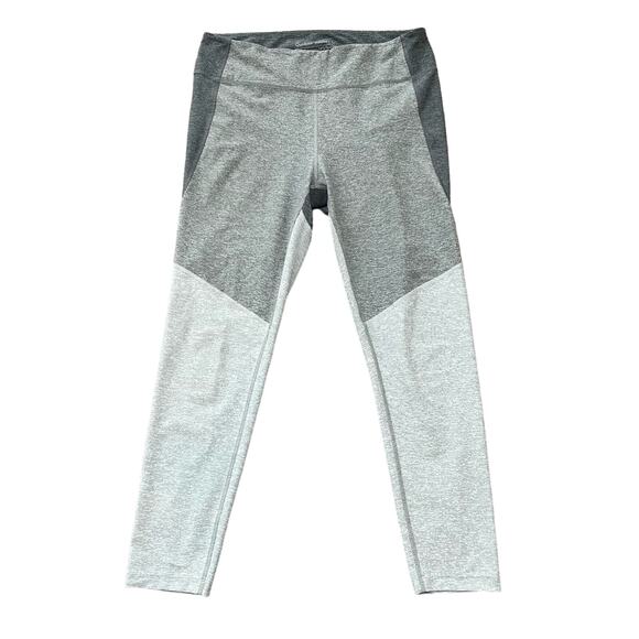Outdoor Voices Leggings Tri-Tone Colorblock Gray White Warm Up Women's XL - Picture 1 of 8